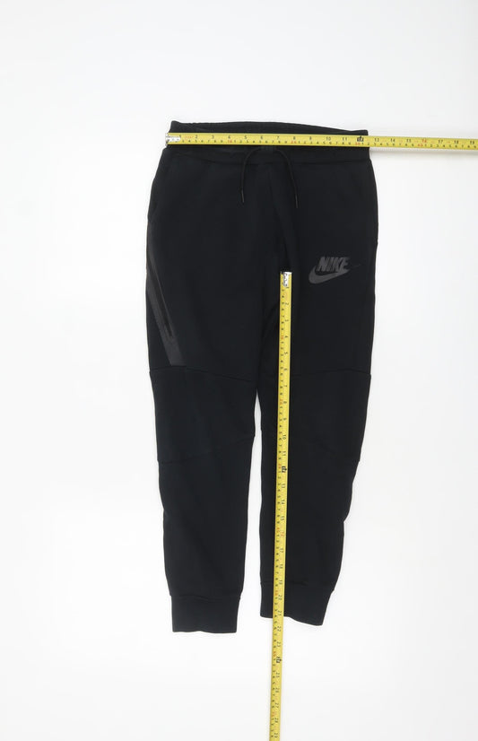Boys UK Size 10-12 Years Nike Regular Fit Jogger Black Trousers