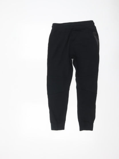 Boys UK Size 10-12 Years Nike Regular Fit Jogger Black Trousers