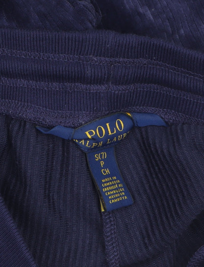Ralph Lauren Boys Blue Velour Jogger Trousers 7 Years