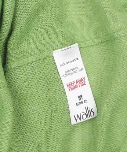 Womens UK Size 14 Wallis Green Cardigan Jumper