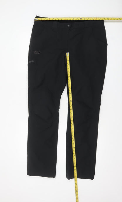 Jack Wolfskin Women’s Black Cargo Outdoor Trousers Size 14 Regular
