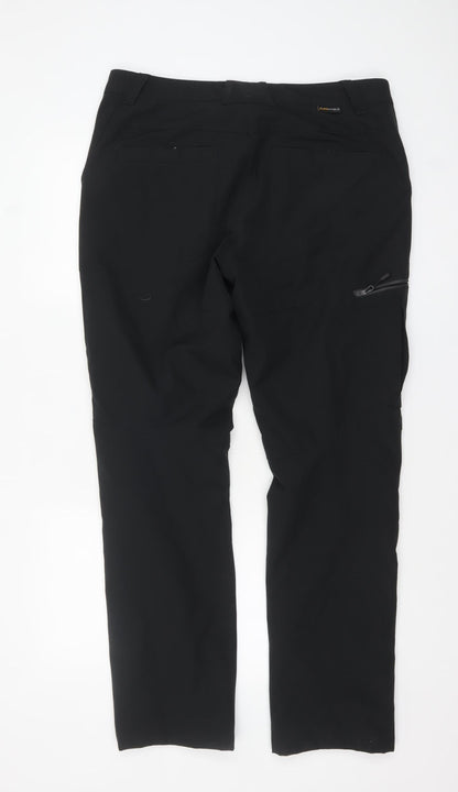 Jack Wolfskin Women’s Black Cargo Outdoor Trousers Size 14 Regular