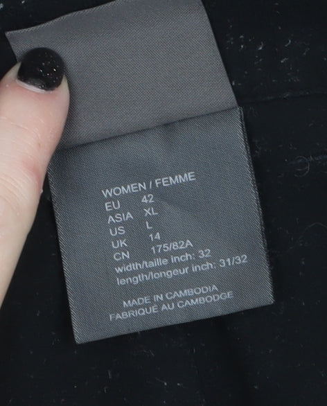 Jack Wolfskin Women’s Black Cargo Outdoor Trousers Size 14 Regular
