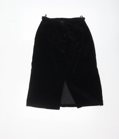 Womens UK Size 12 Keynote Straight & Pencil Velvet Skirt