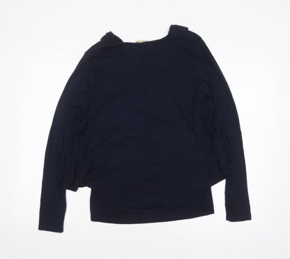 Phase Eight Women’s Blue V-Neck Tunic Long Sleeve Jersey Blouse Size 16