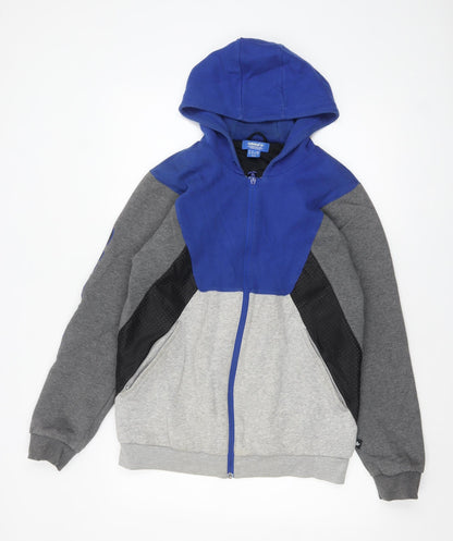 Mens UK Size M adidas Multicoloured Full Zip Hoodie