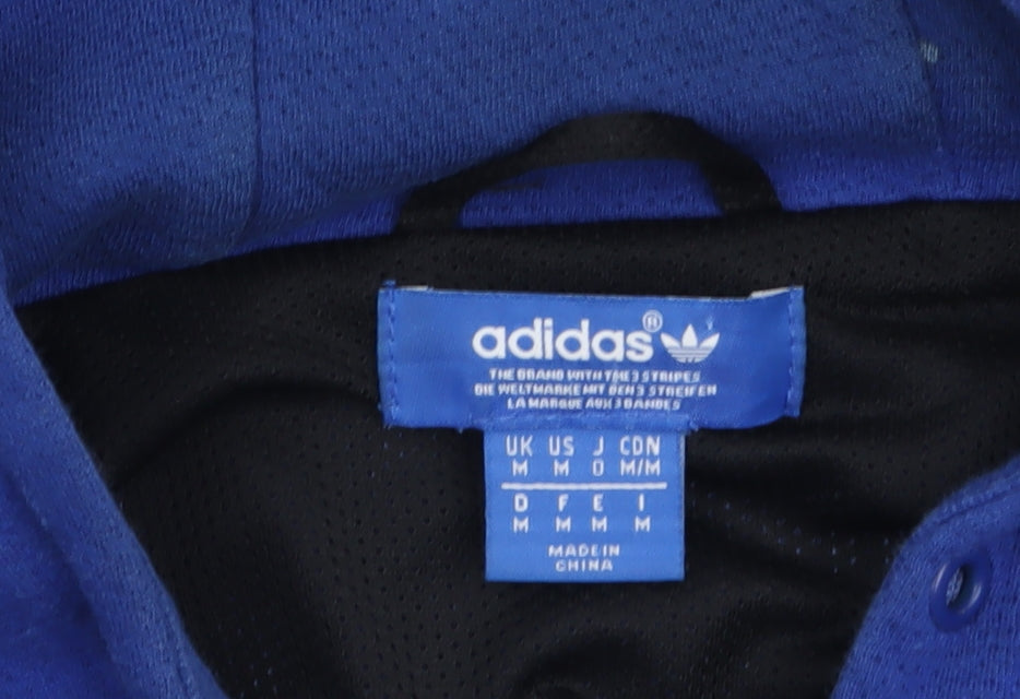 Mens UK Size M adidas Multicoloured Full Zip Hoodie