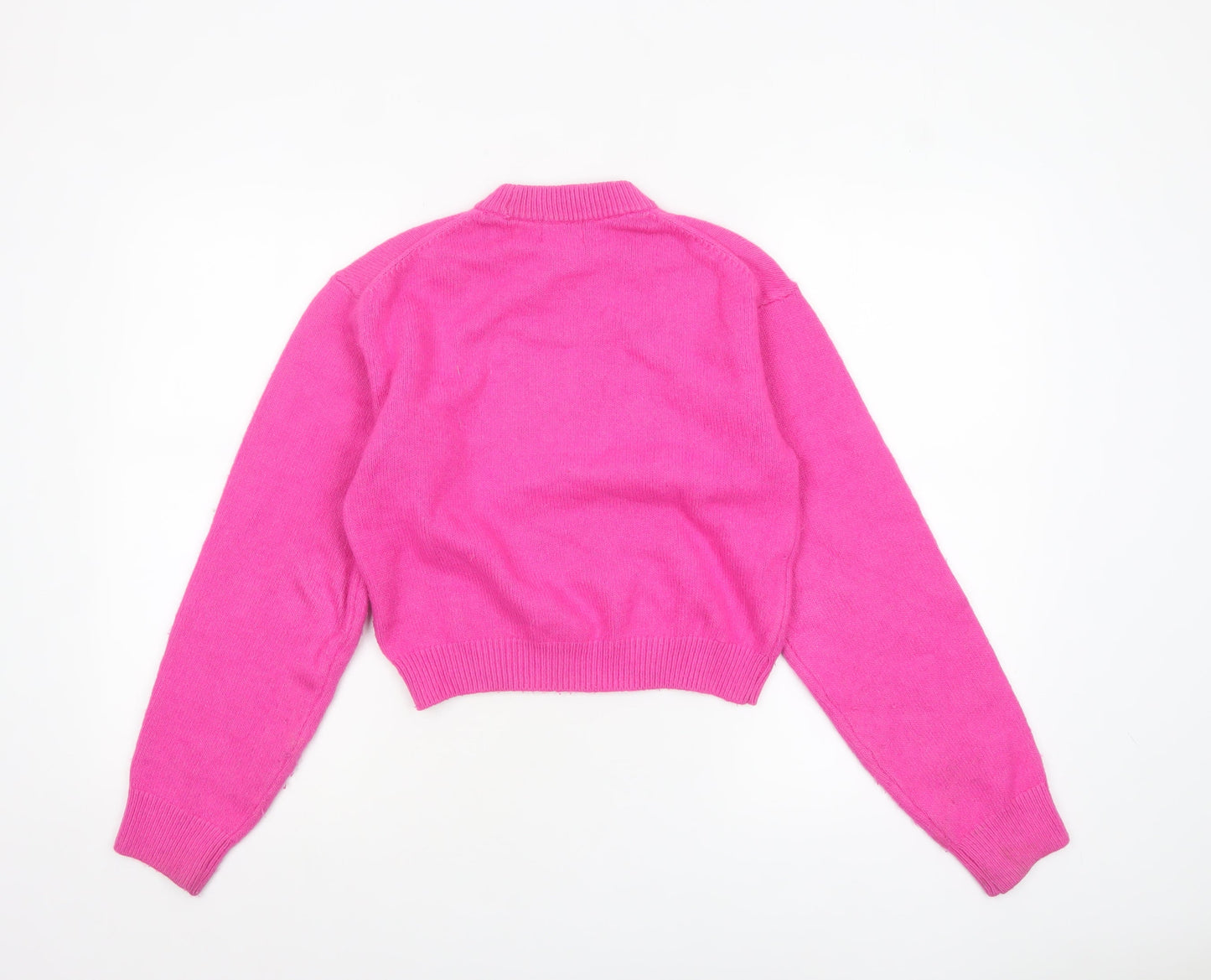 Womens UK Size XS H&M Pink Pullover Jumper