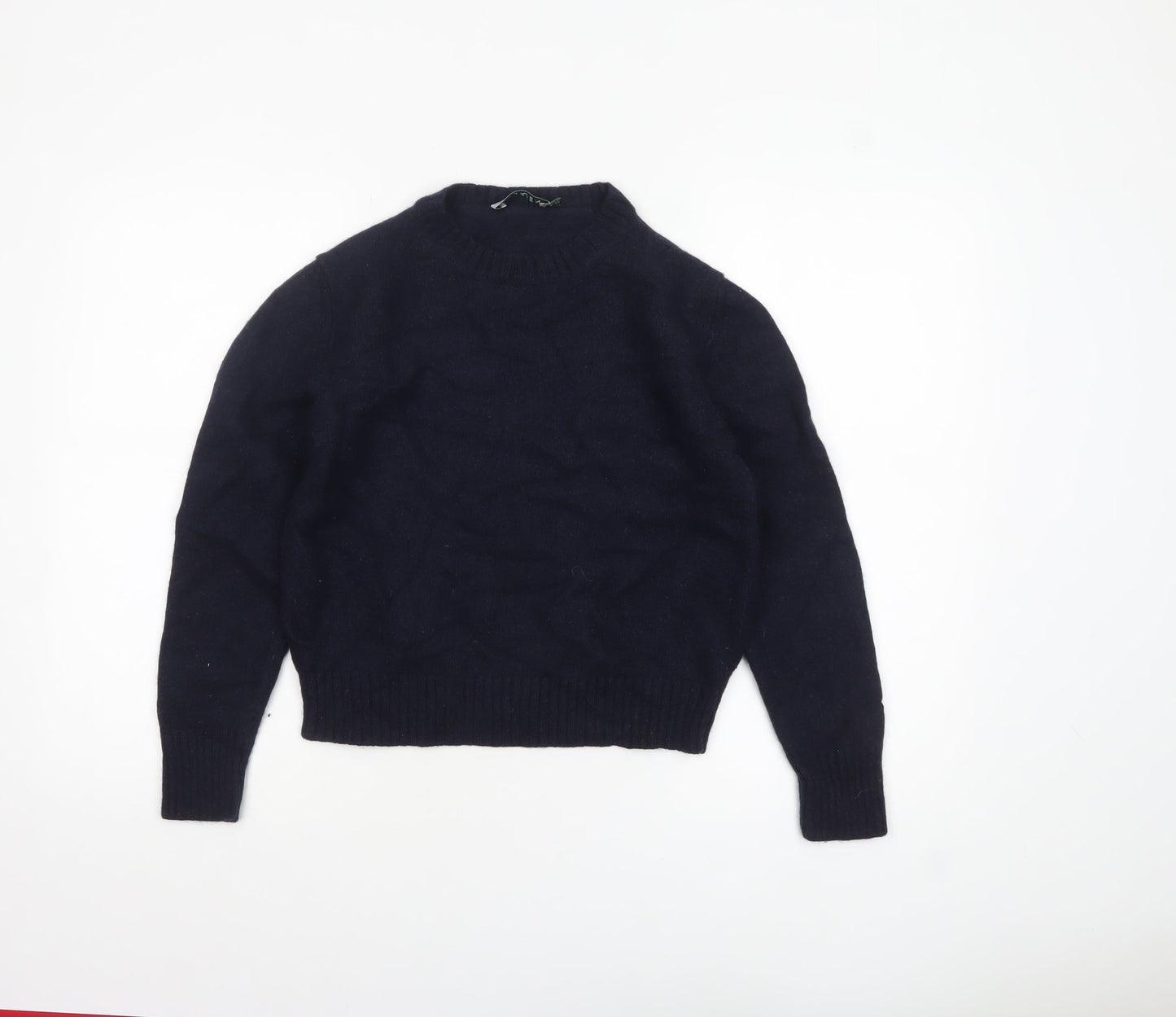 Baukjen Women's Blue 100% Recycled Cashmere Crew Neck Jumper Size 14