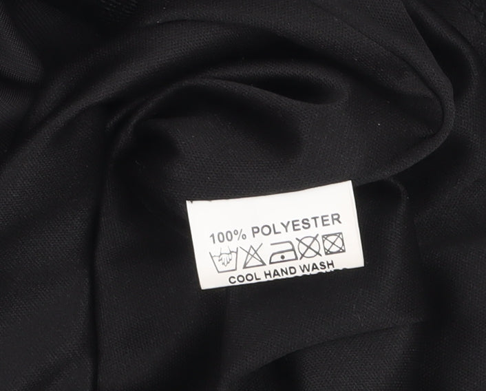 LOVE Women’s Black Velvet Bodycon Bow Strap Dress Size 10