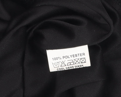 LOVE Women’s Black Velvet Bodycon Bow Strap Dress Size 10