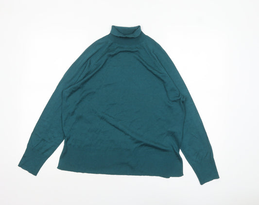 Womens UK Size 8 Zara Green Pullover Jumper
