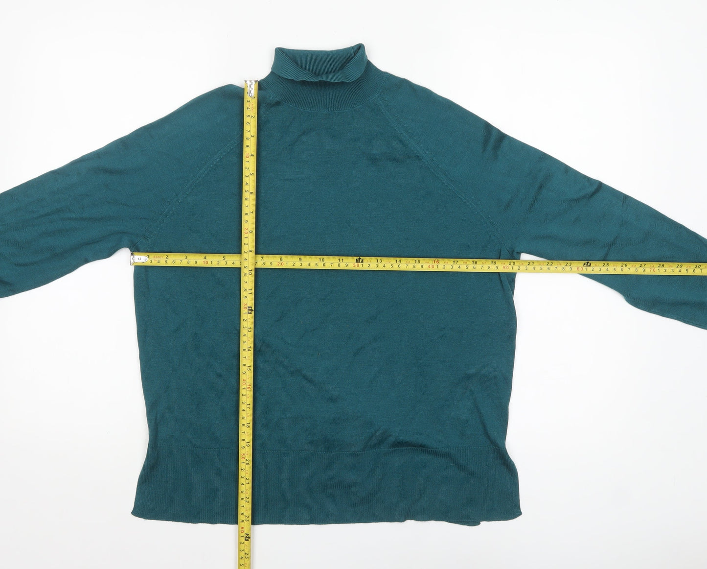 Womens UK Size 8 Zara Green Pullover Jumper