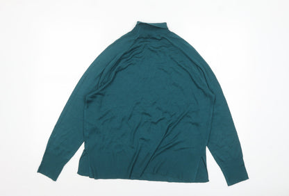 Womens UK Size 8 Zara Green Pullover Jumper