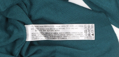 Womens UK Size 8 Zara Green Pullover Jumper