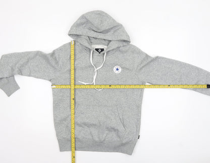 Womens UK Size M Converse Grey Pullover Hoodie