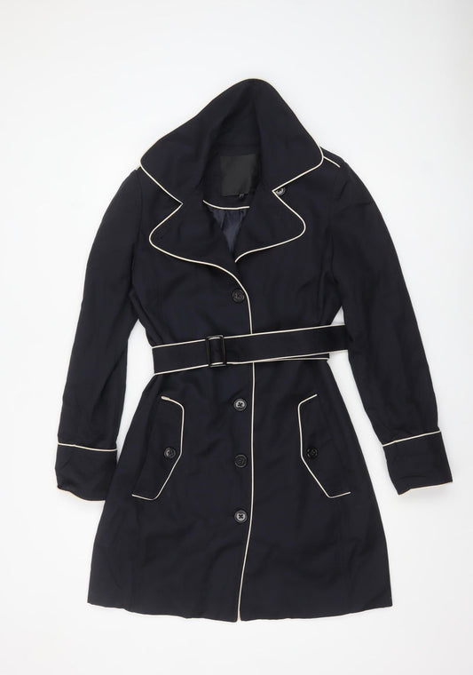 Womens UK Size 12 InWear Blue Trench Coat