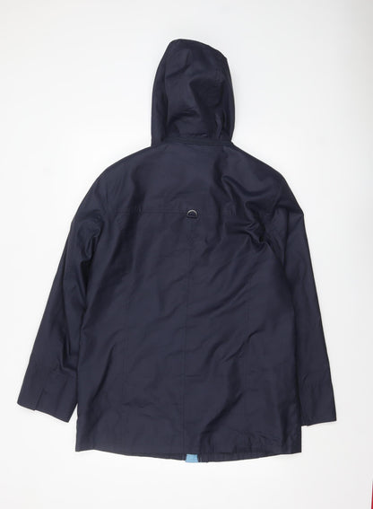 Womens UK Size 16 Peter Hahn Blue Rain Coat