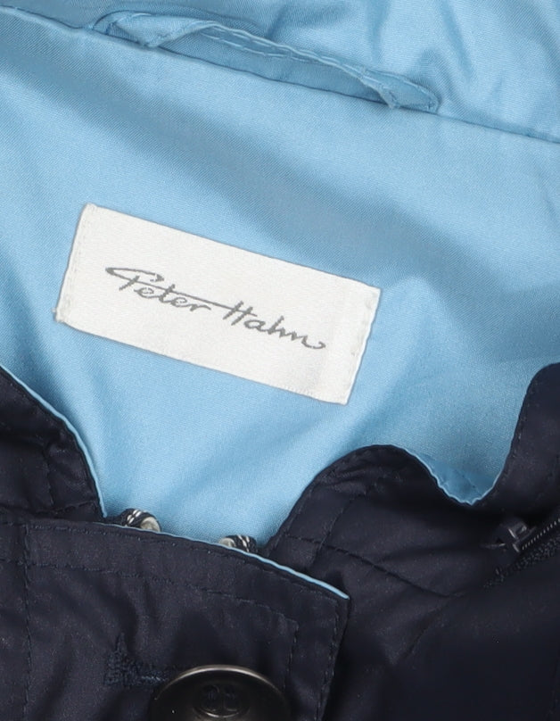 Womens UK Size 16 Peter Hahn Blue Rain Coat