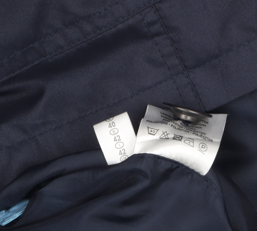 Womens UK Size 16 Peter Hahn Blue Rain Coat