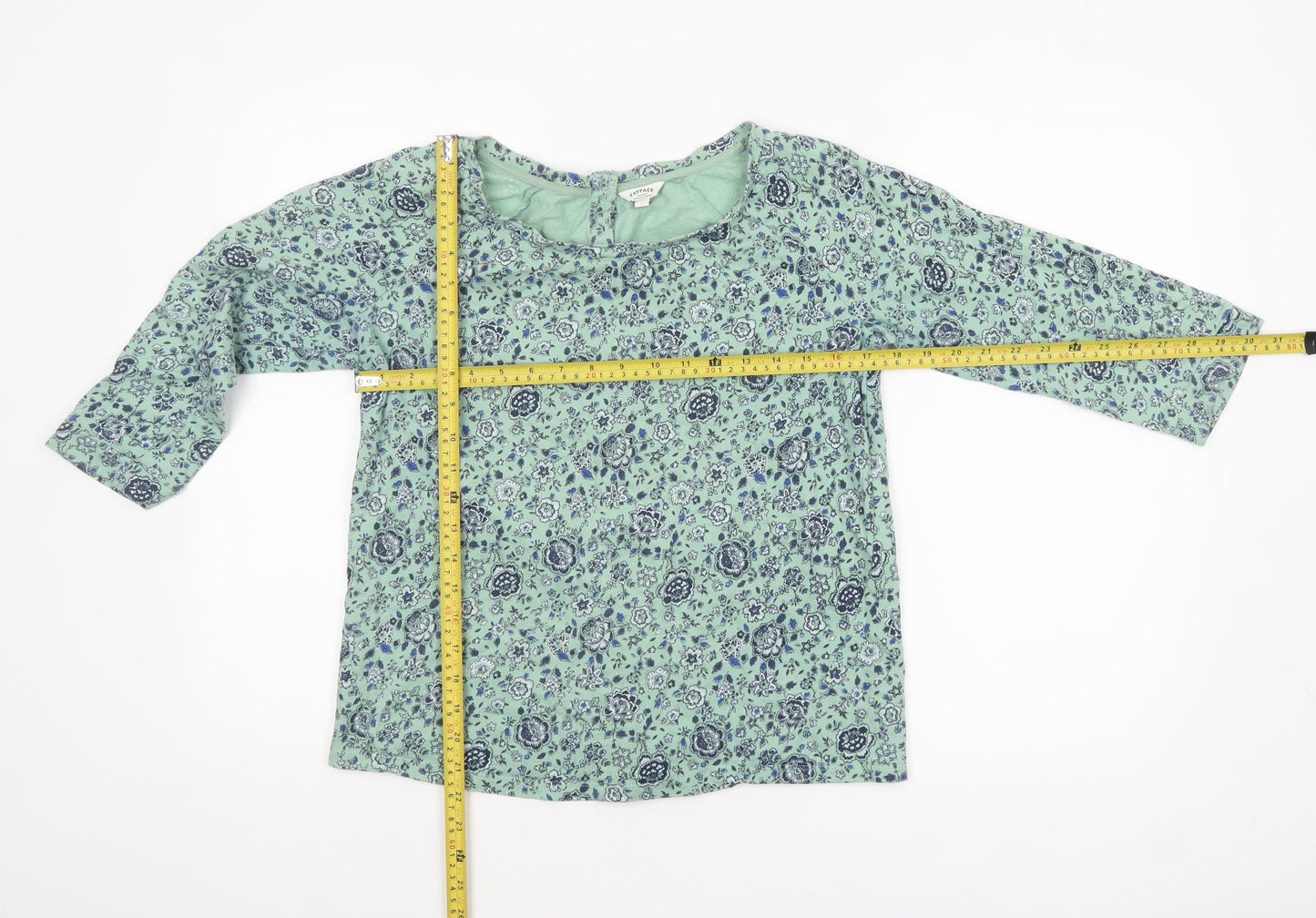 Womens UK Size 10 FatFace Green Tunic Blouse
