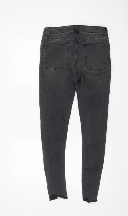 ASOS Men's Black Distressed Skinny Jeans 32W 32L Slim Fit Denim
