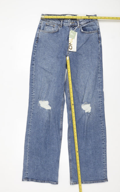 Womens UK Size 12 Only Relaxed Fit Wide-Leg Jeans