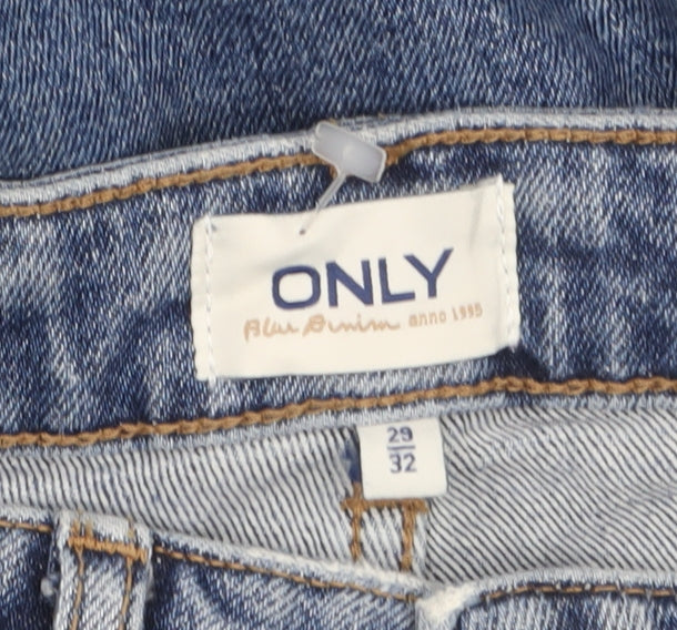 Womens UK Size 12 Only Relaxed Fit Wide-Leg Jeans