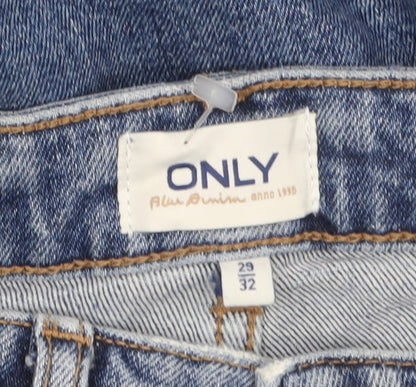 Womens UK Size 12 Only Relaxed Fit Wide-Leg Jeans