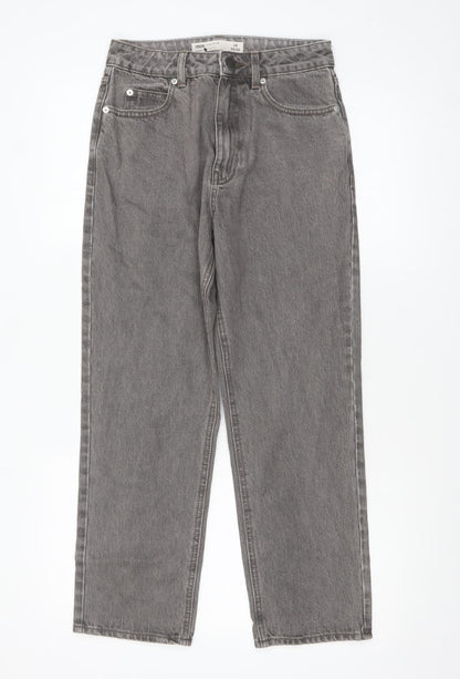 ASOS Women’s Grey Straight Leg High Rise Denim Jeans Size 8