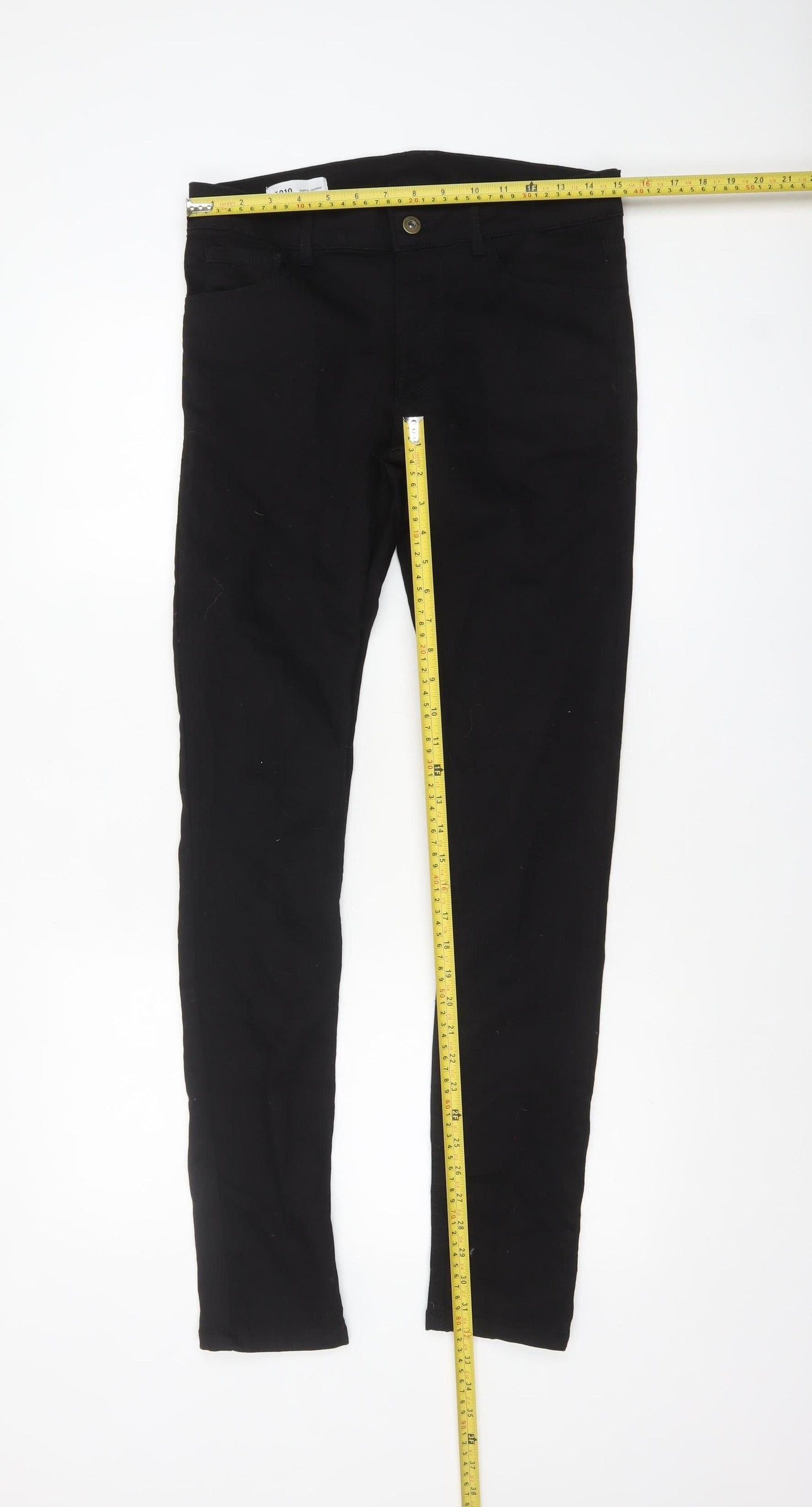 Collusion Mens Black Skinny Jeans W32 L32 Cotton Blend