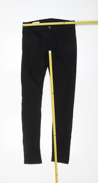 Collusion Mens Black Skinny Jeans W32 L32 Cotton Blend