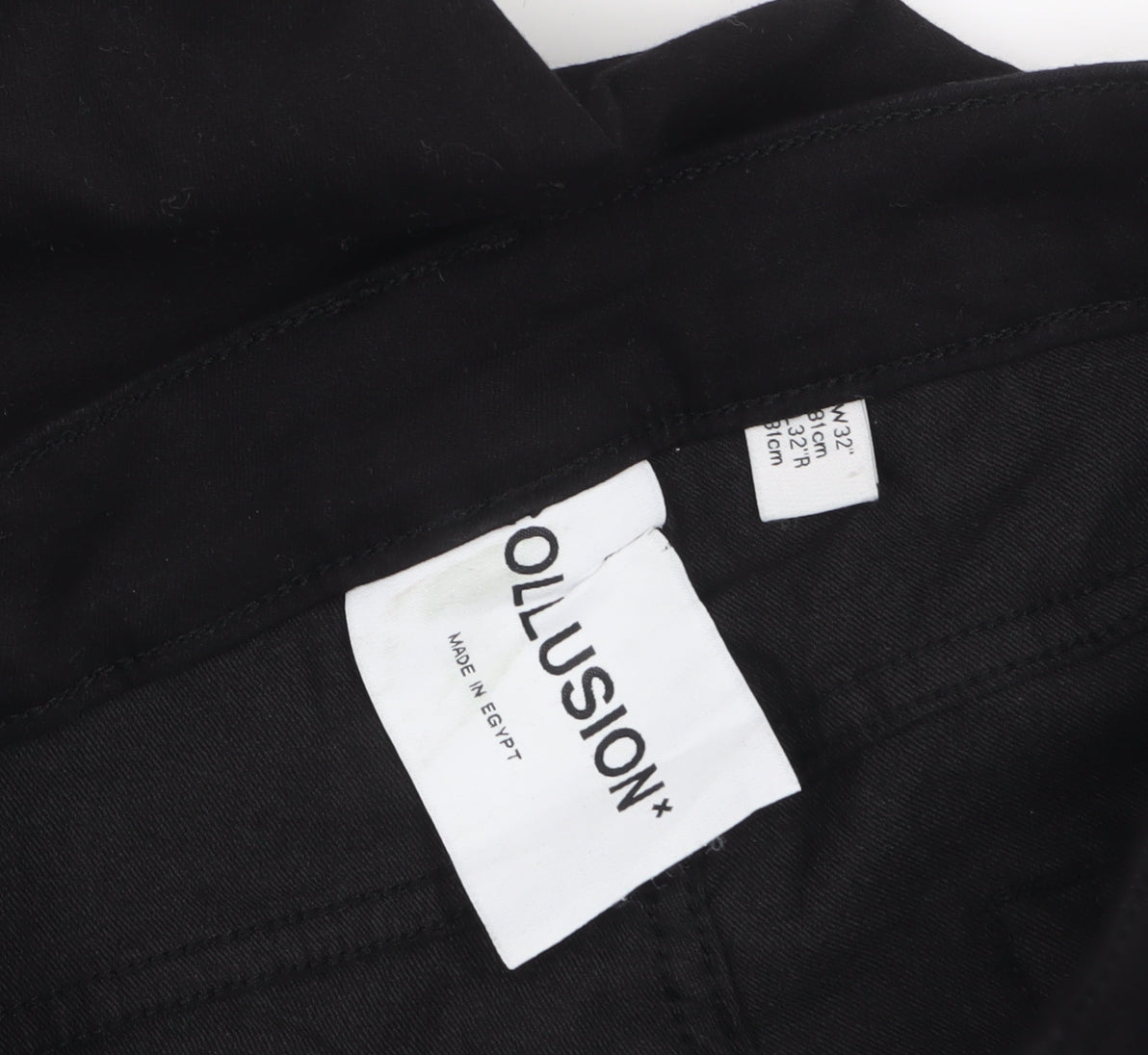 Collusion Mens Black Skinny Jeans W32 L32 Cotton Blend