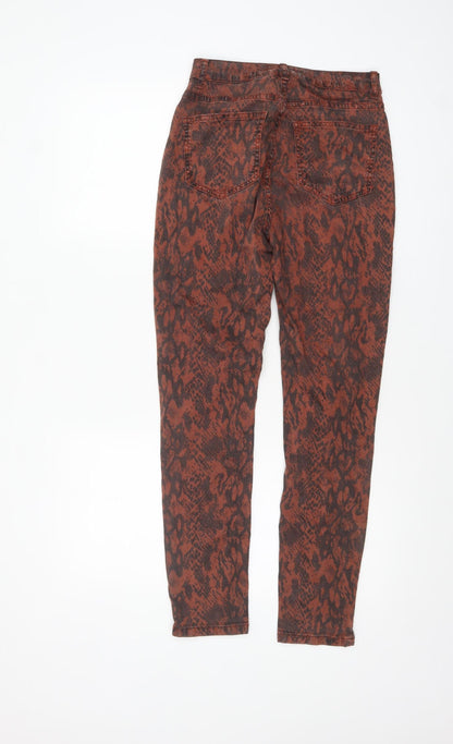 Womens UK Size 8 Mint Velvet Slim Fit CasualWorkwear Brown Trousers