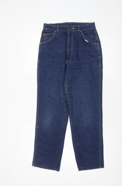 Womens UK Size 12 Lee Regular Fit Straight Blue Jeans