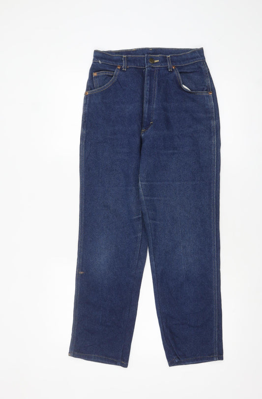 Womens UK Size 12 Lee Regular Fit Straight Blue Jeans