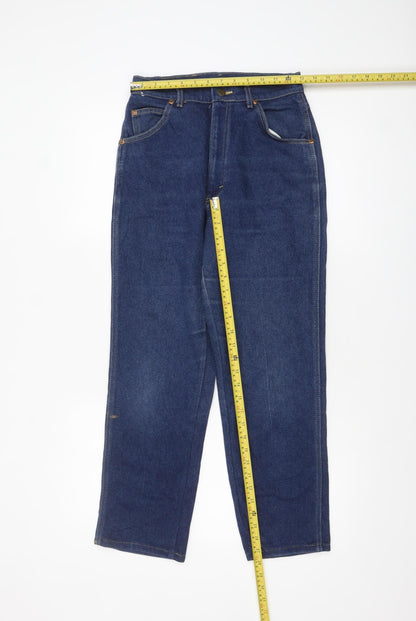 Womens UK Size 12 Lee Regular Fit Straight Blue Jeans