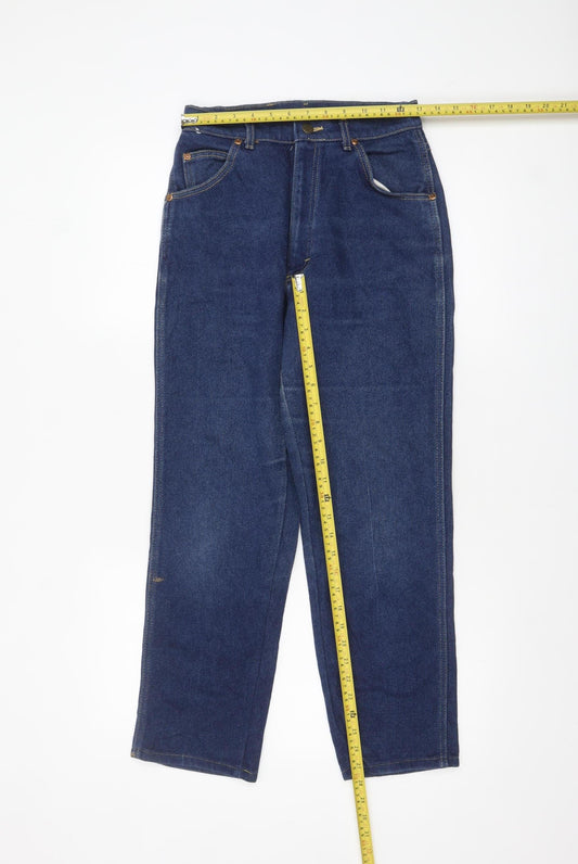 Womens UK Size 12 Lee Regular Fit Straight Blue Jeans