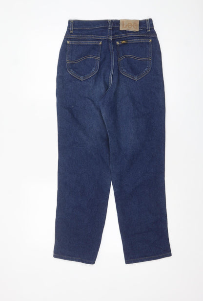 Womens UK Size 12 Lee Regular Fit Straight Blue Jeans
