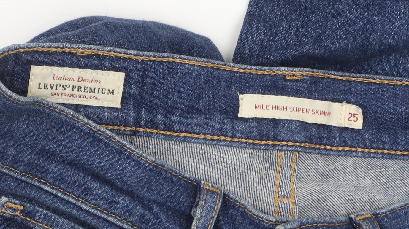 Womens UK Size 25 Levi's Slim Fit Skinny Blue Jeans