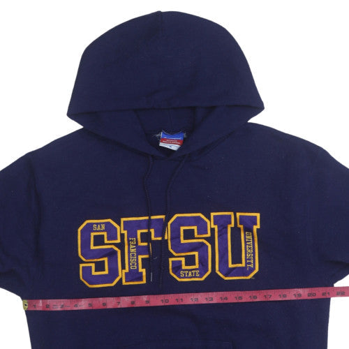 Mens UK Size M Champion Blue Pullover Hoodie