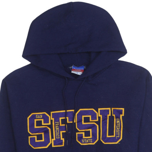 Mens UK Size M Champion Blue Pullover Hoodie