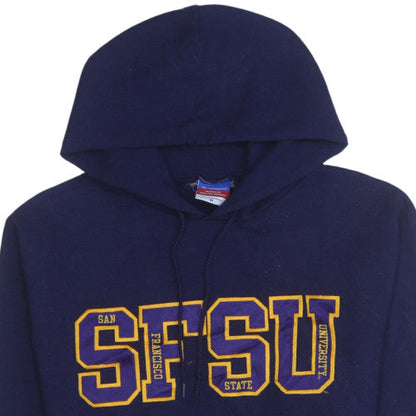 Mens UK Size M Champion Blue Pullover Hoodie