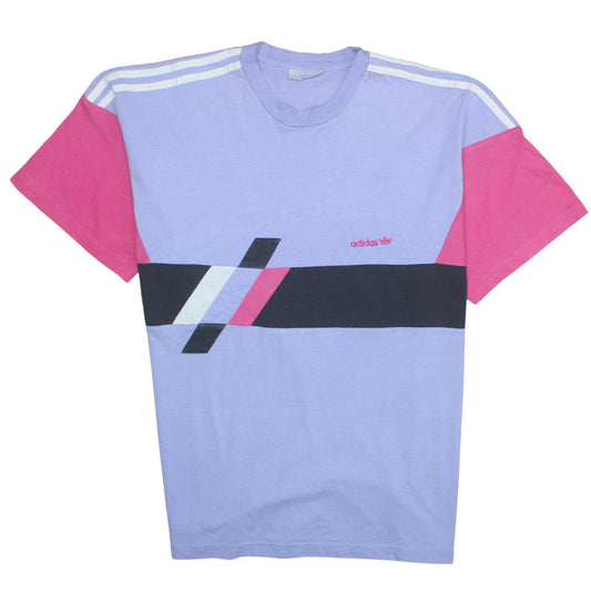 Adidas Men's Multicoloured Retro 80s XL Crew Neck Graphic T-Shirt