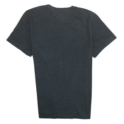 Tommy Jeans Men's Black Cotton Crew Neck T-Shirt M Regular Fit