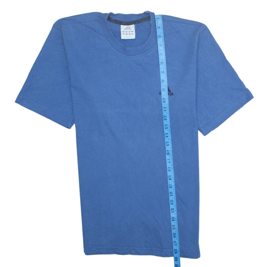 Adidas Men's Blue Cotton Crew Neck Sports T-Shirt Size L