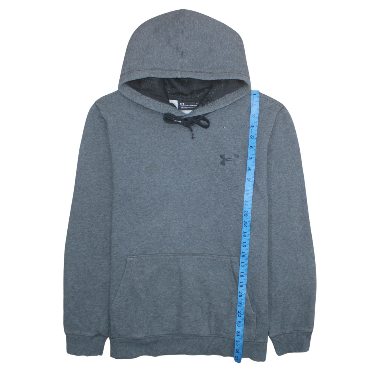 Mens UK Size L Under Armour Grey Pullover Hoodie