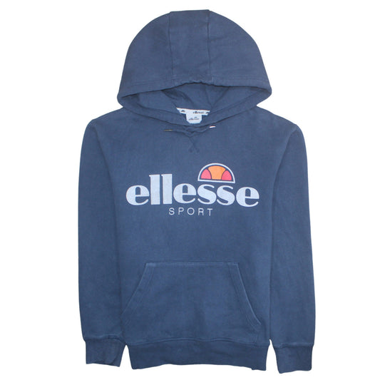 Mens UK Size S Ellesse Blue Pullover Hoodie