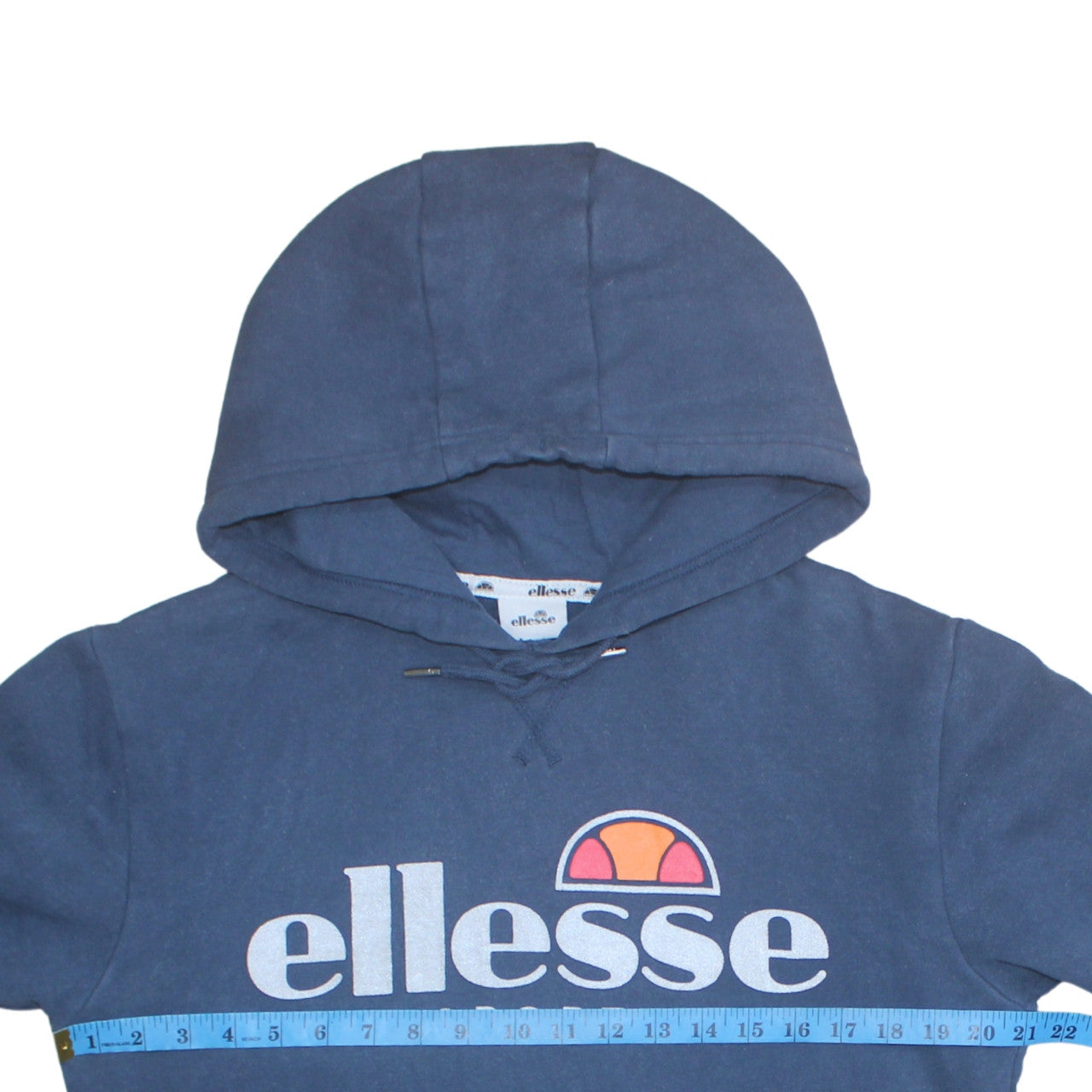 Mens UK Size S Ellesse Blue Pullover Hoodie