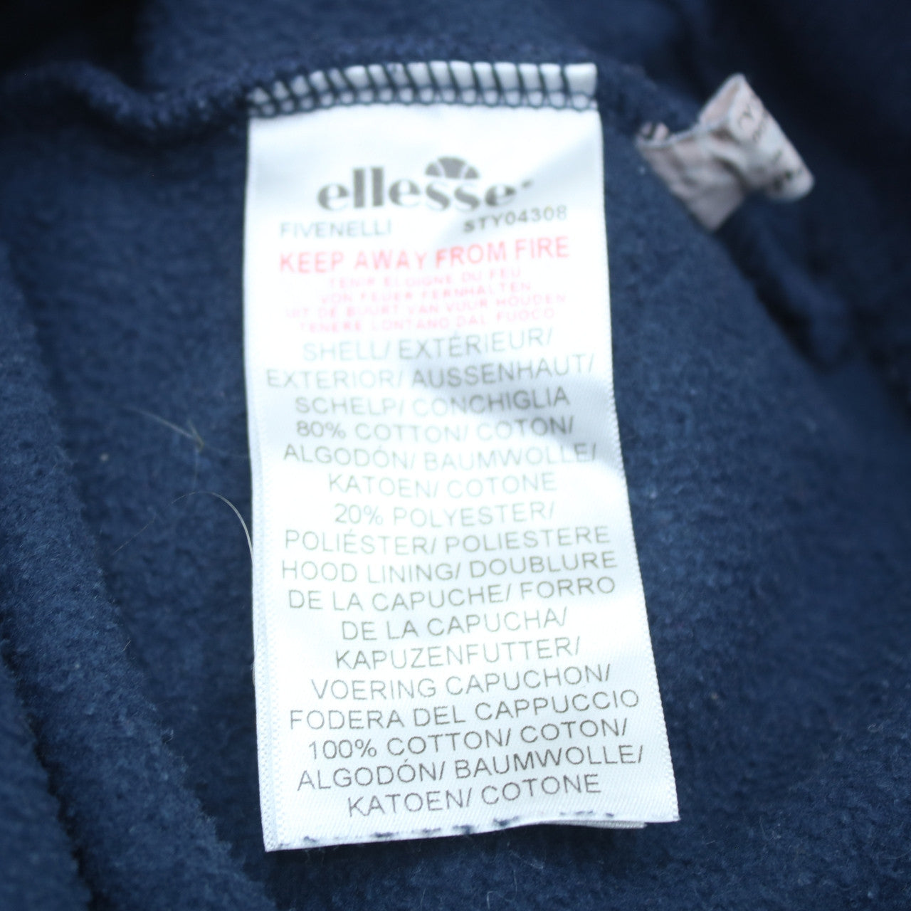 Mens UK Size S Ellesse Blue Pullover Hoodie